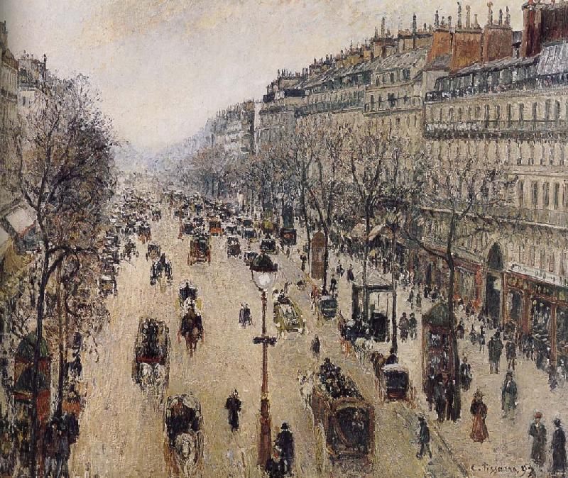 Camille Pissarro the morning the streets of Germany oil painting art